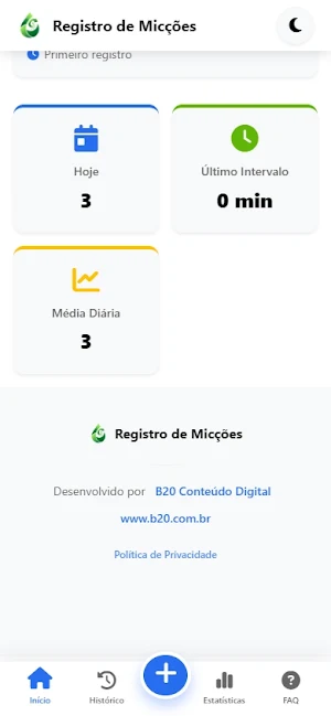 Monitor de Micções Screenshot 0