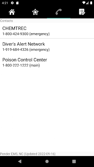 Pender EMS and Fire Protocols Screenshot 1