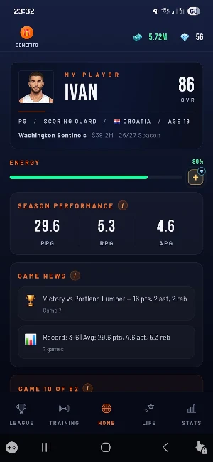 Basketball Career Sim 2026 Screenshot 2
