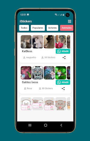 Stickers Application Screenshot 2