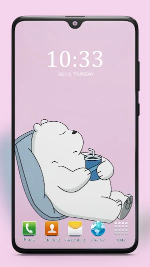 Cute Bear Cartoon Wallpaper Special Screenshot 0