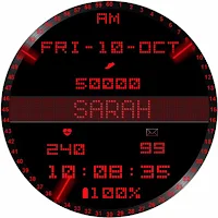 Animated Name Watch Face SARAH