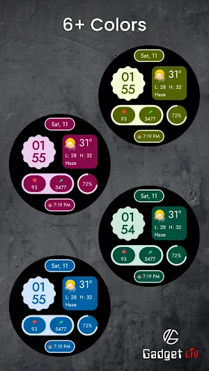 Material You Style 2 WatchFace Screenshot 1