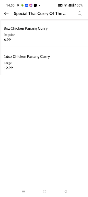 Mueang Thai Fast Food Screenshot 2