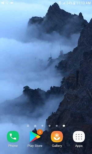 Foggy Mountain Live Wallpaper Screenshot 0