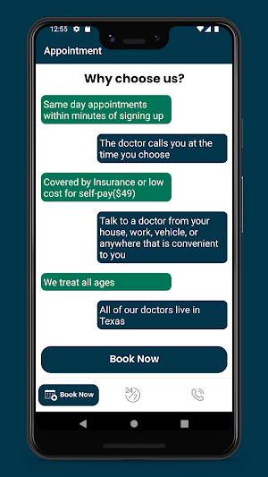 TX Telehealth Screenshot 1