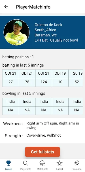 CricStats360 Screenshot 2