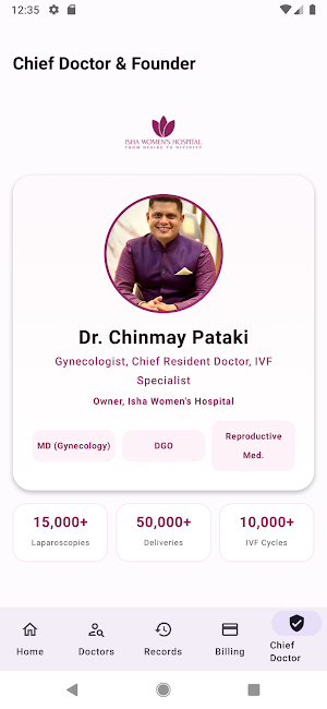 Isha Womens Hospital Screenshot 1