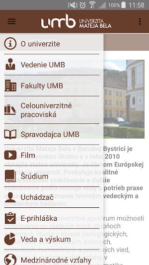 Univerzita Mateja Bela v Banskej Bystrici Screenshot 0