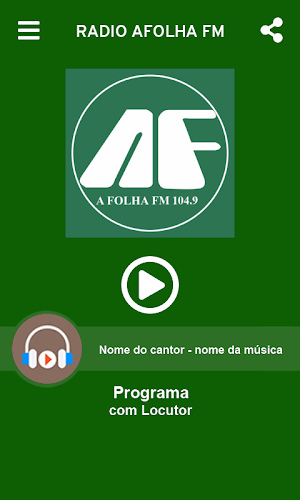 Rádio Afolha FM Screenshot 1