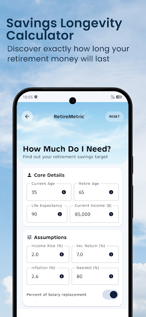 Retirement Savings Calculator Screenshot 3