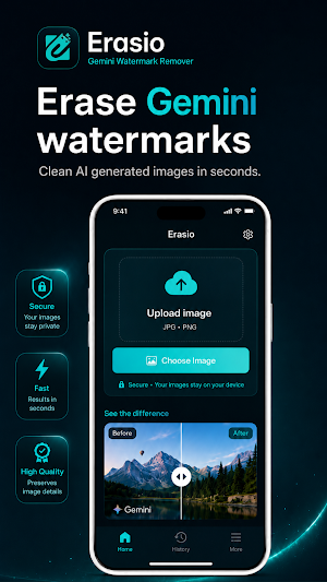 Erasio – AI Watermark Remover Screenshot 0