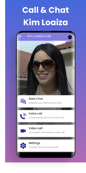 Kim Loaiza Fake Call & Chat Screenshot 0