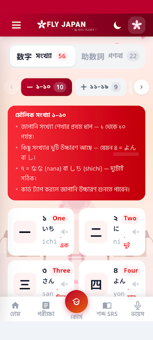 Fly Japan জাপানি ভাষা শিক্ষা Screenshot 2
