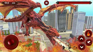 Flying Dragon Robot Transformation: Robot games 3D Screenshot 0