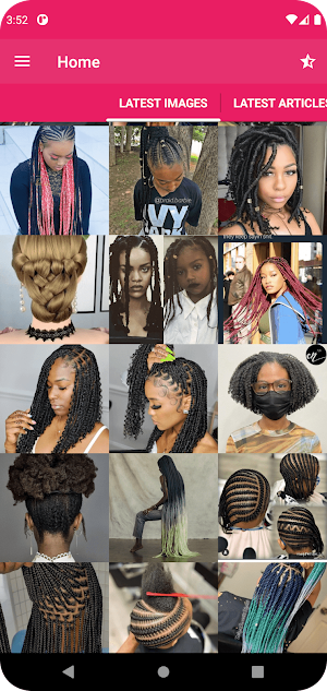 African Woman Braids Hairstyle Screenshot 0