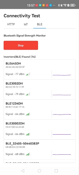 Connectivity Test Screenshot 2