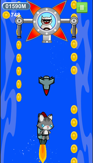 The Flying Cat In Jetpack Screenshot 2