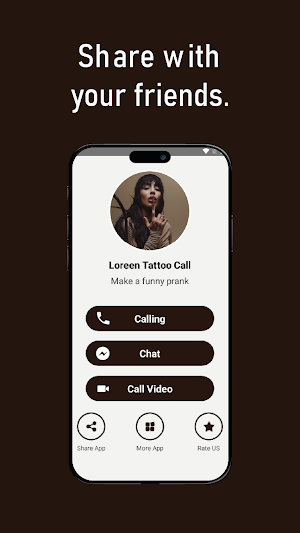 Loreen tattoo fake video call Screenshot 3