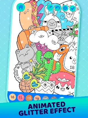Doodle By Numbers Coloring Book Screenshot 1
