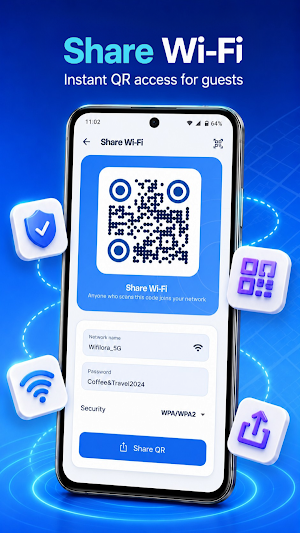 Wifora: WiFi Analyzer & Map Screenshot 0