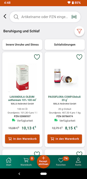 Schlossapo.de Screenshot 1