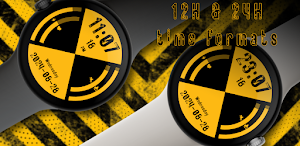 Yellow Warning Watch Face Screenshot 0