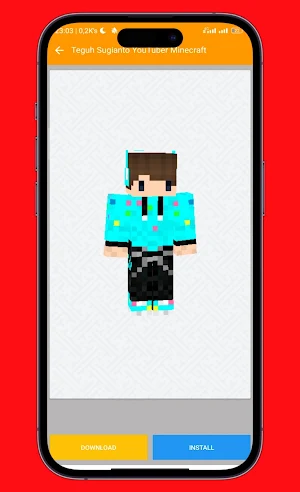 Youtuber Skin for Minecraft PE Screenshot 3