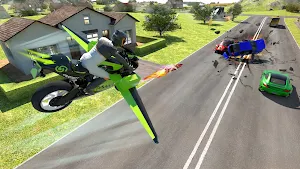 Flying bike Driving Simulator Screenshot 2