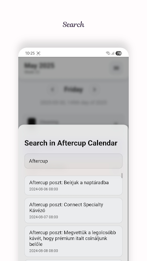 Aftercup Calendar Screenshot 3