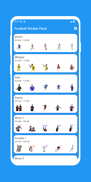 Football Stickers Pack Screenshot 1
