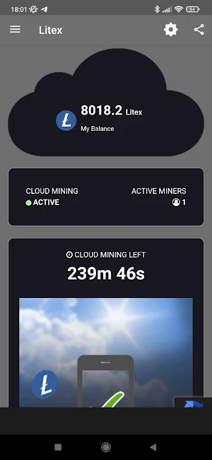 LTC4ME - LTC Cloud Mining Screenshot 1