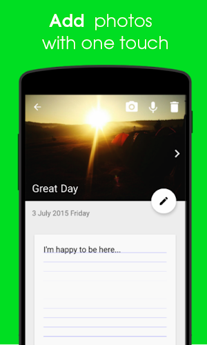 Voice Diary with Photos & Videos Screenshot 2