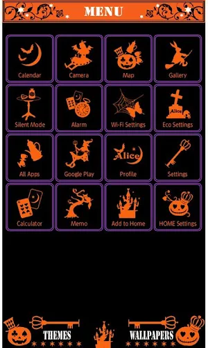 Alice in Halloween Land Theme Screenshot 2