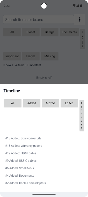 Box Storage Organizer Screenshot 2