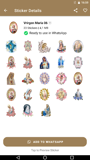 Stickers of the Virgin Mary Screenshot 1