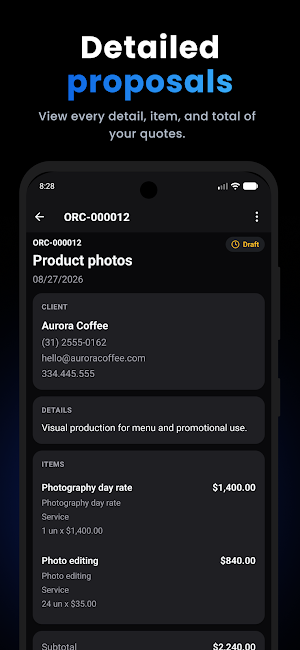 Quick Quote Screenshot 2