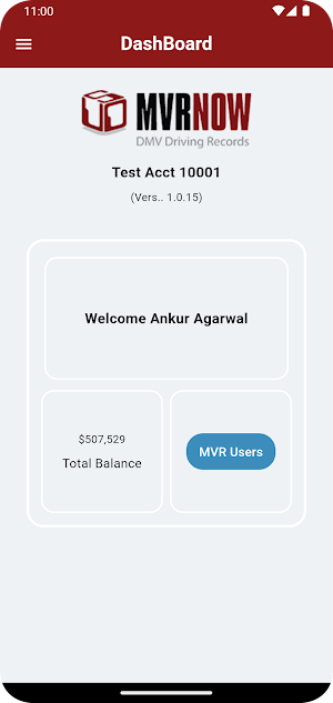 MVRNOW Admin Screenshot 1