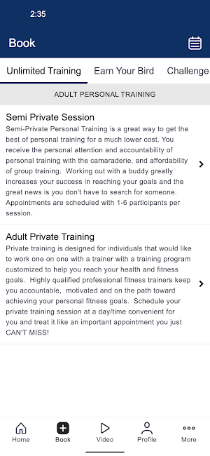 Next Level Fitness Performance Screenshot 1