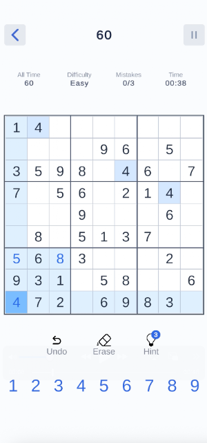 Numdoku -Classic Sudoku Puzzle Screenshot 0