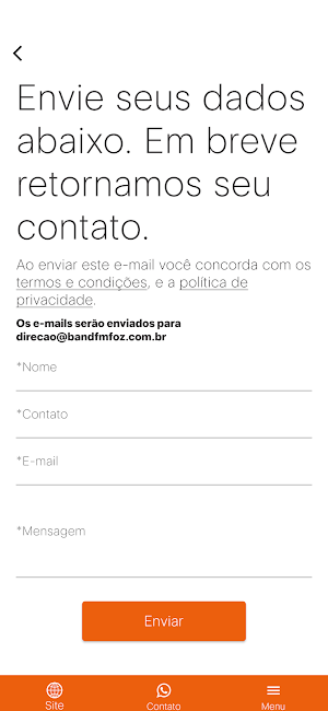 Band FM - Foz do Iguaçu PR Screenshot 2