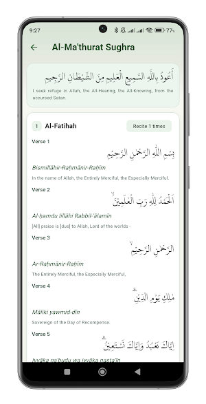 Al-Ma’thurat - Daily Dhikr Screenshot 1