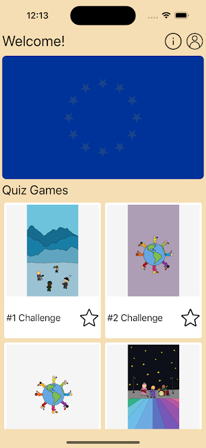 EuroQuiz App Screenshot 1