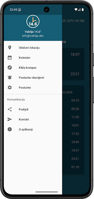 Vaktija 14.6° Screenshot 1