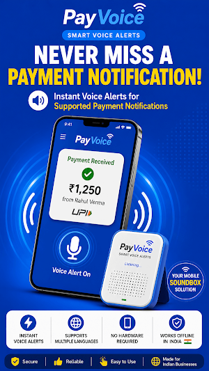 PayVoice - UPI Alert Soundbox Screenshot 0