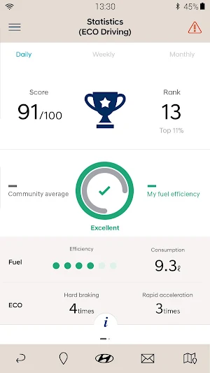 Hyundai Auto Link Screenshot 3