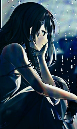 Sad Girl Anime Wallpaper Screenshot 1