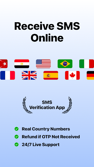 Virtual Number & SMS - GetOTP Screenshot 0