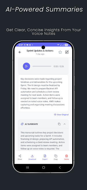 Voice Notes AI: Speech to Text Screenshot 2