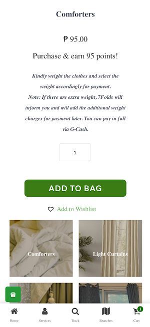 7Folds Laundry Shop Screenshot 1